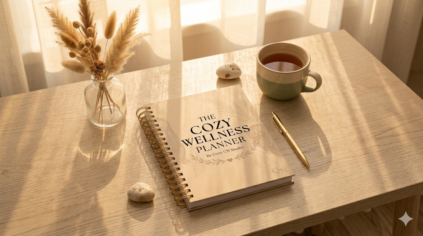 The Cozy Wellness Planner Content Planner by Cozy GN Studio