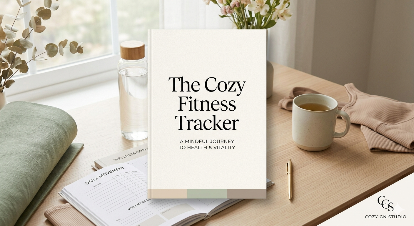 The Cozy Fitness Tracker Content Planner by Cozy GN Studio