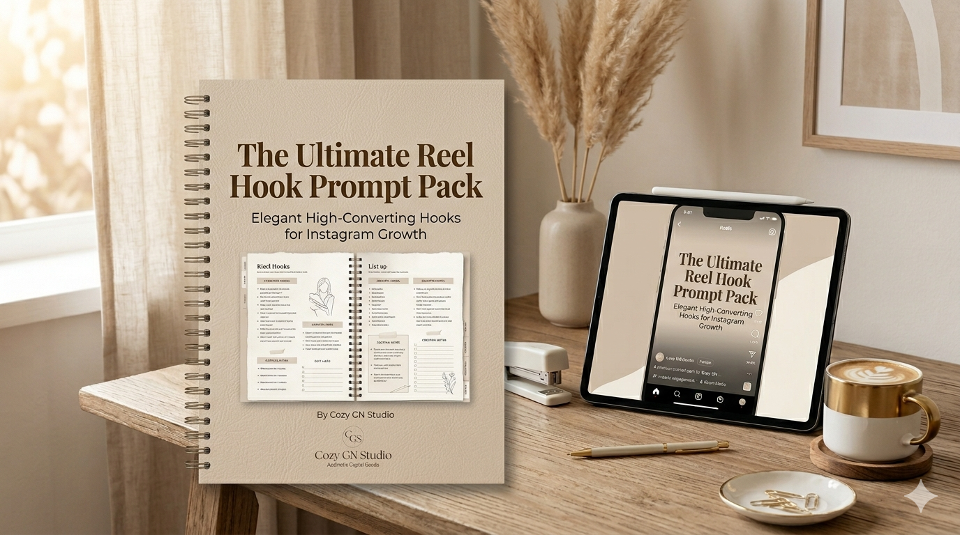 The Ultimate Reel Hook Prompt Pack Digital Download by Cozy GN Studio